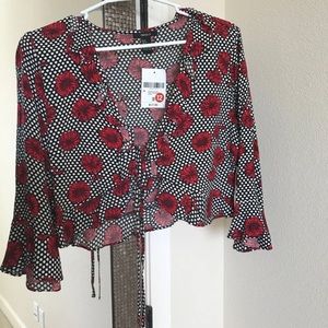 BUNDLE 2 tie front tops